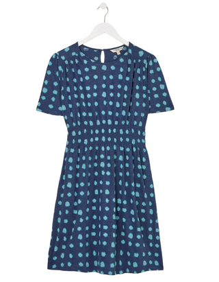 Women's  Liv Indigo Mini Spot Jersey Dress in Blue