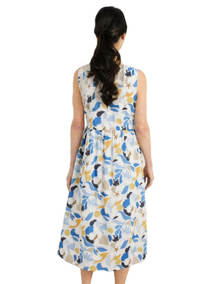 Women's Shale Way Sleeveless Dress in Ocean Flower