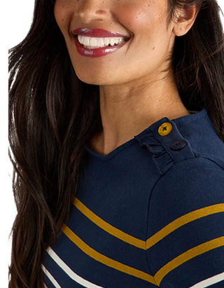 Women's Whitney Stripe Long Sleeve Top in Navy Multi
