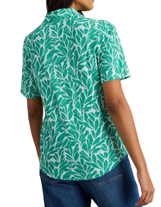 Women's Printed Annie Short Sleeve Jersey Shirt in Green
