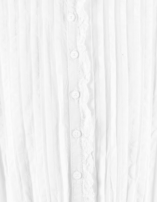 Zadig & Voltaire Girls' Cotton Ruffle Sleeve Woven Dress in White