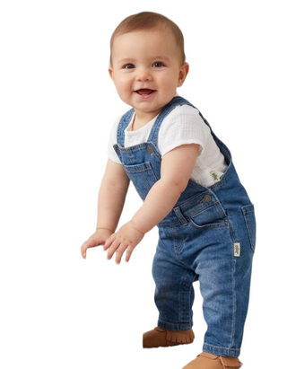 Jojo Manan Baby Cheesecloth Bodysuit in White