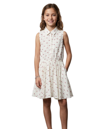 Zadig & Voltaire Girl's Shirt Dress in White
