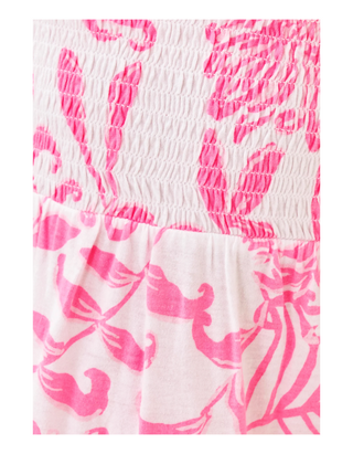 Lilly Pulitzer Girls' Mini Jilly Midi Dress in Rousseau Pink Glisten In The Sun