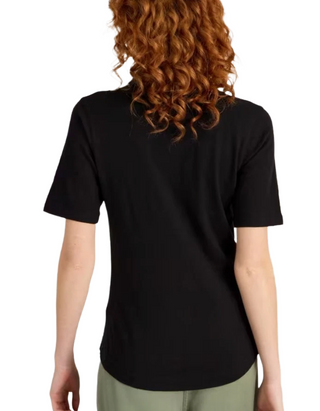 Women's Short Sleeve Annie Solid Jersey Shirt - Black