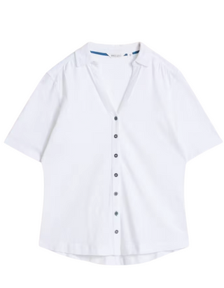 Women's Annie Short Sleeve Jersey Shirt In Brilliant White