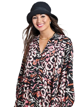 Women's Animal Print Smock Dress in Multi