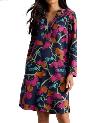 Women's Printed June Jersey Dress Navy Multi