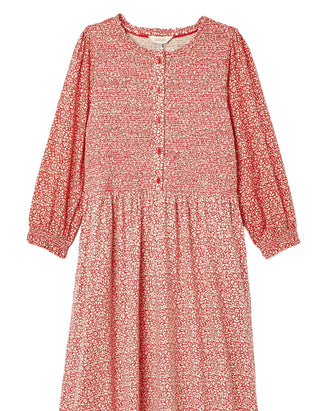 Women's Gia Red Mixed Fabric Dress