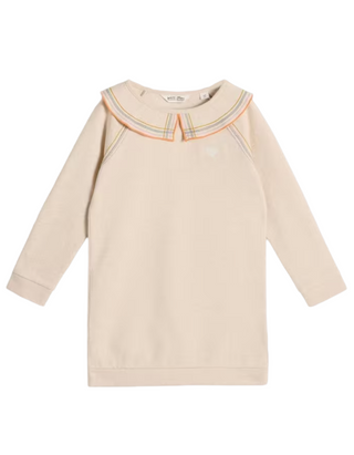 White Stuff Girls' Mirabelle Sweatshirt Dress in LIGHT NATURAL