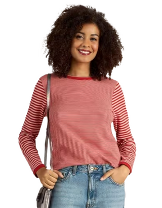 Women's Clara Sparkle Long Sleeve T-Shirt in Red Multi