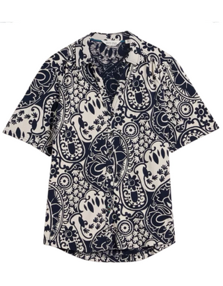 Women's Annie Short Sleeve Jersey Shirt in Navy (Imperfect)