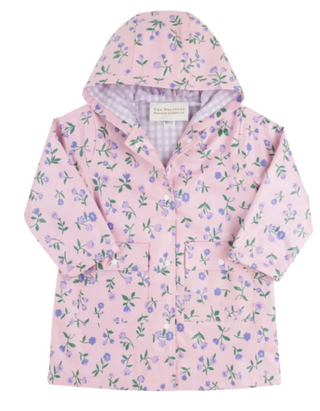 The Beaufort Bonnet Company Liquid Sunshine Slicker Raincoat in Tuxedo Park Tulips