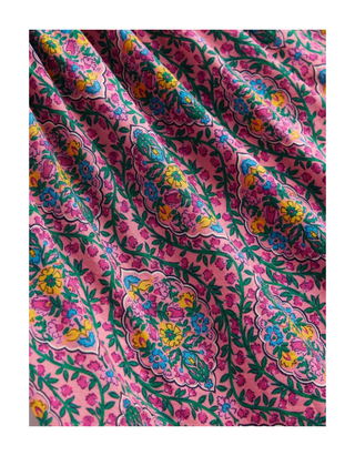 Mini Boden Girls' Printed Paisley Azela Flutter Dress in Pink Bloom