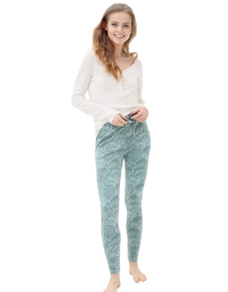 Women's Ellie Woodland Pyjama Bottoms in Green