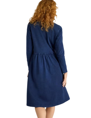 Women's Marsia Denim Jersey Dress in Mid Denim