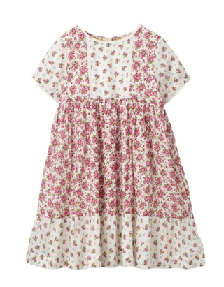 Mini Boden Girls' Floral Printed Dress in Vintage Posy Dress