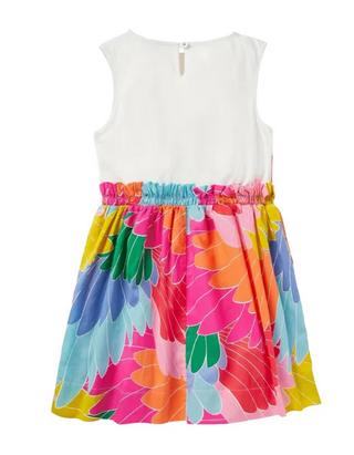 Mini Boden Girls' Fab Parrot Safari Applique Dress, Multi (Imperfect)