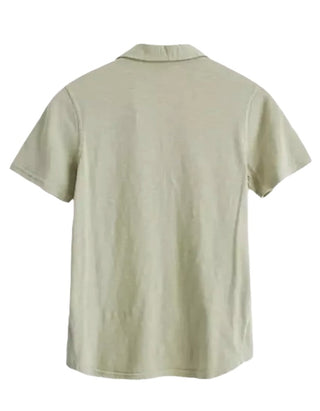 Women's Short Sleeve Pocket Jersey Shirt in Dusty Green (IMPERFECT)