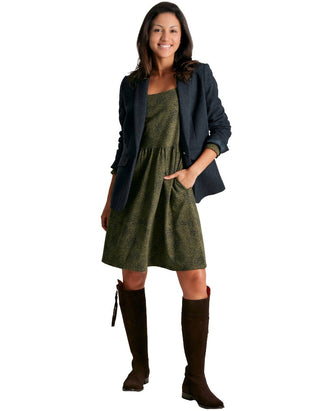 Women's Long Sleeve Neve Jersey Dress in Green
