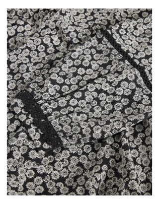 Women's Megan Ditsy Floral Printed Jersey Midi Dress in Grey Mix