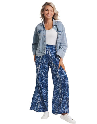 Women's Favourite Wide Leg Trousers in Blue