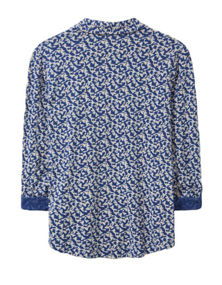 Women's Annie Jersey Printed Shirt in Navy Print (Imperfect)