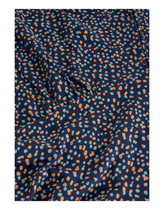 Women's Megan Spotted Printed Jersey Midi Dress in Navy Spot