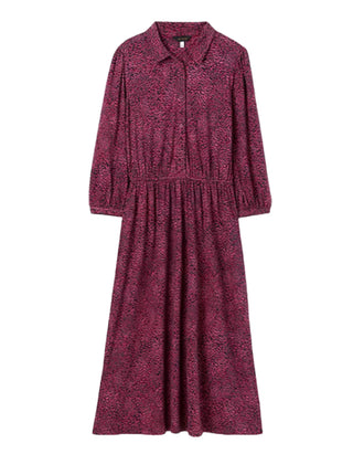 Women's Hazel Shirt Dress in Purple Feather