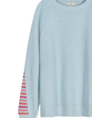 Women's Side Panel Stripe Sweatshirt in Blue