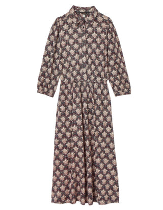 Women's Hazel Jersey Shirt Dress in Navy