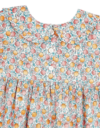 JoJo Maman Bebe  Girls' Button Front Collar Tea Dress in Pink