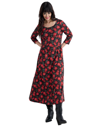 Women's Emily Waisted Dress in Maritime Floral