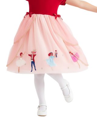 Mini Boden Girl's Christmas Nutcracker Applique Dress (Imperfect)
