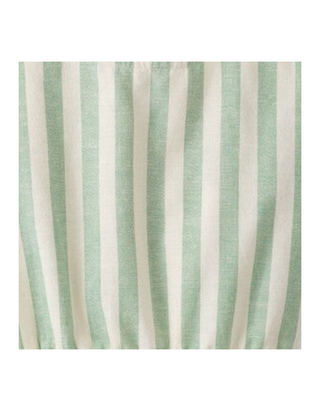 Girls Print Boxy Fit Top Green Stripe