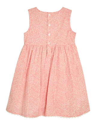 Jojo Maman Bebe Girls' Floral Bud Smocked Dress in Pink