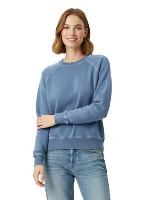 Women's Cotton Sweatshirt in Pastel Blue