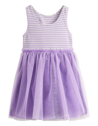 Mini Boden Girls' Jersey Tulle Mix Dress in Lilac