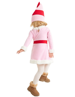 jovie elf pink dress Adult Costume | Movie Costumes | Adult | Womens | S | Pink/Red/White nylon Pull over closure Care Jovie The Elf Costume |