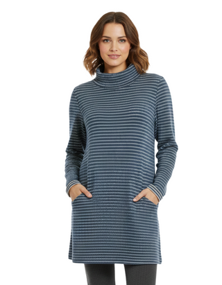 Women's  Mawgan Porth Tunic in Drop Stone Light Squid