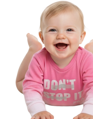 FILA Girl's  Monogram Algorithm Dip Die Ombre Romper in Pink