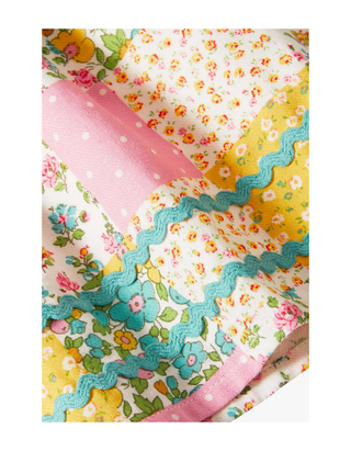 Baby Boden Girls' Patchwork Pinny Dress in Pink (Imperfect)