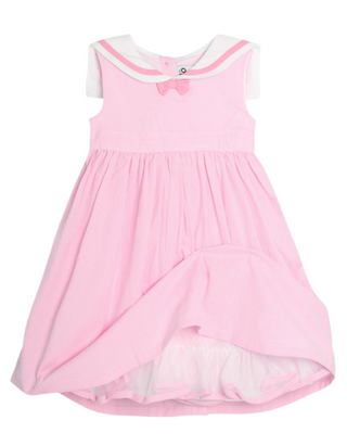 Jojo Mama Bebe Girls' Sailor Stripe Party Dress in Pink