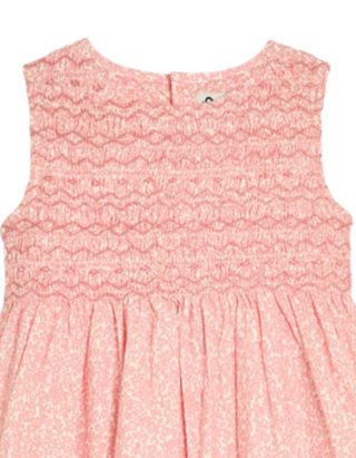 Jojo Maman Bebe Girls' Floral Bud Smocked Dress in Pink