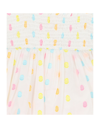 Billieblush Girls' Sleeveless Multi/Spotted Layered Dress in Ivory (Imperfect)