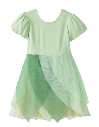 Girl's Princess Tiana Inspired Tulle Dress in Mint Green