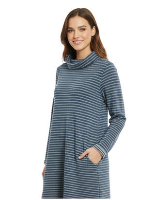 Women's  Mawgan Porth Tunic in Drop Stone Light Squid
