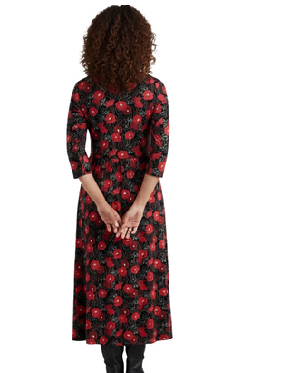 Women's Emily Waisted Dress in Maritime Floral