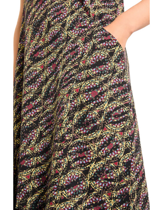 Women's Simone Sketchy Texture Regular Jersey Dress in Black