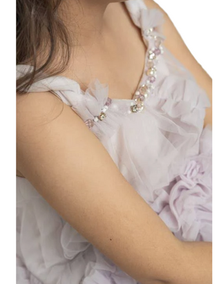 Petite Masion Kids' Ariel Tulle Dress in Lavender (Imperfect)